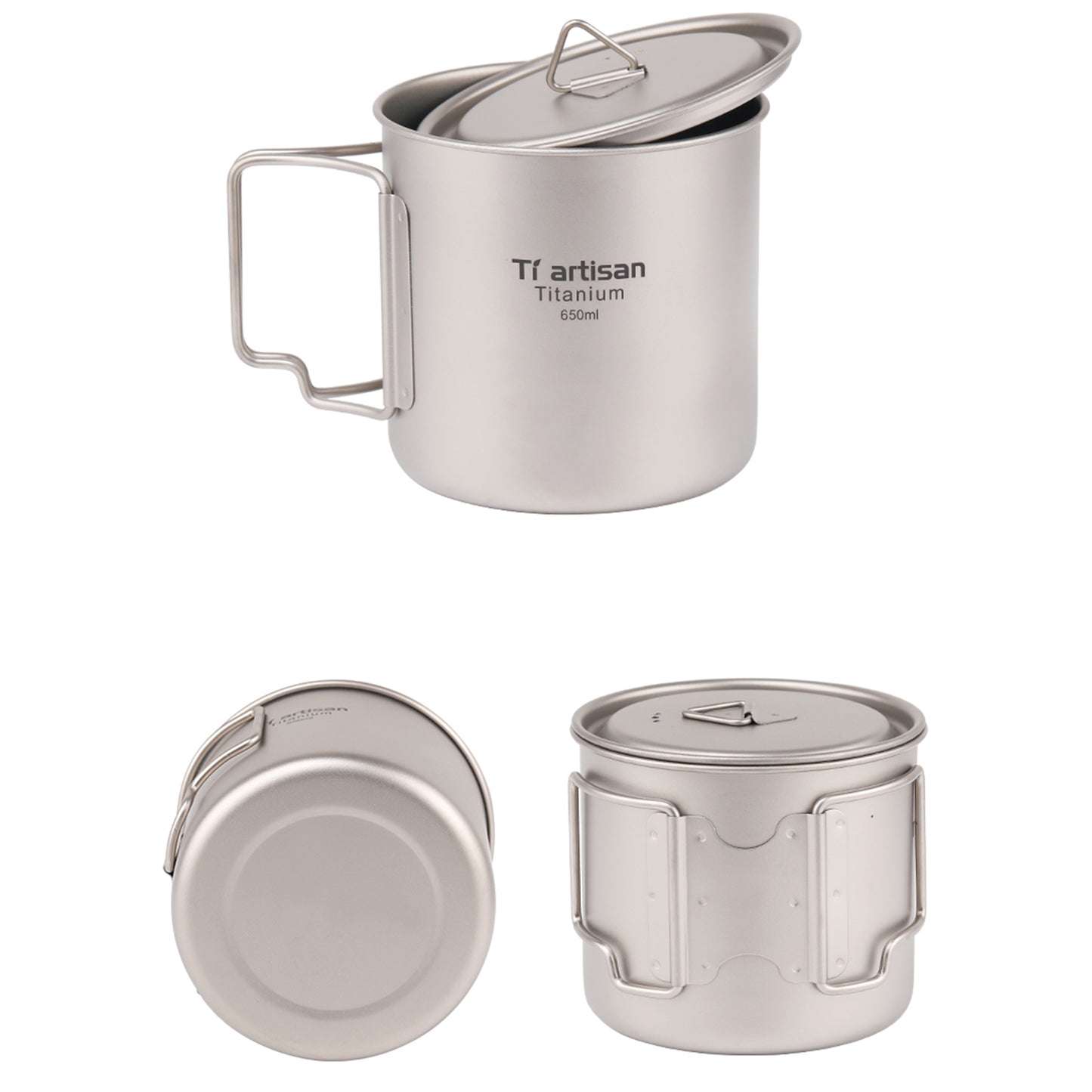 Pure Titanium Outdoor Cup, Portable Camping High-Hardness Coffee Mug