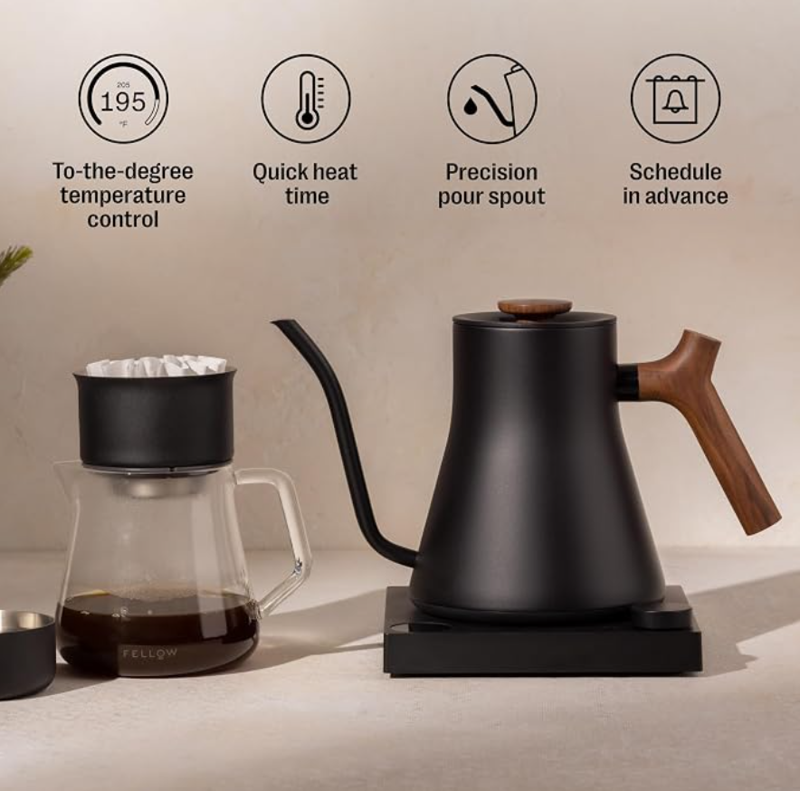 Gooseneck Electric Kettle for Pour-Over Coffee and Tea