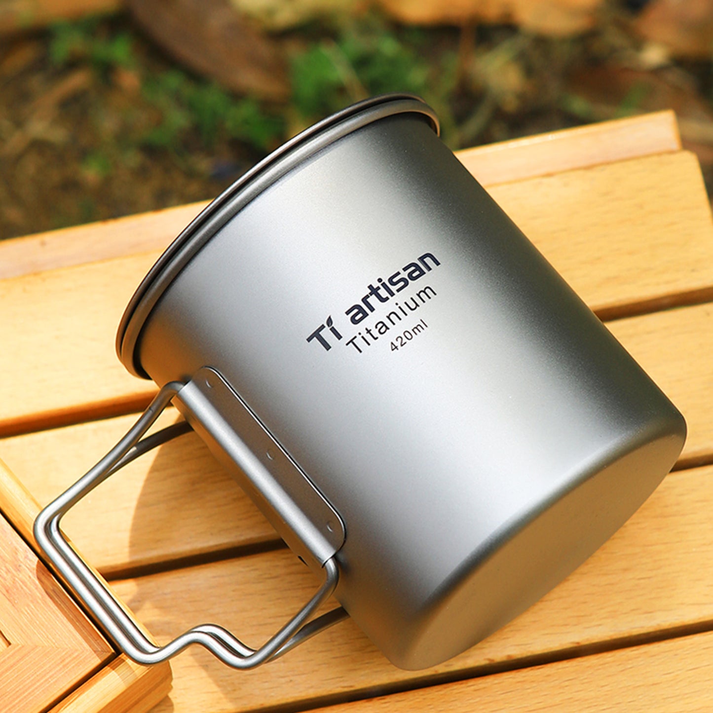 Pure Titanium Outdoor Cup, Portable Camping High-Hardness Coffee Mug