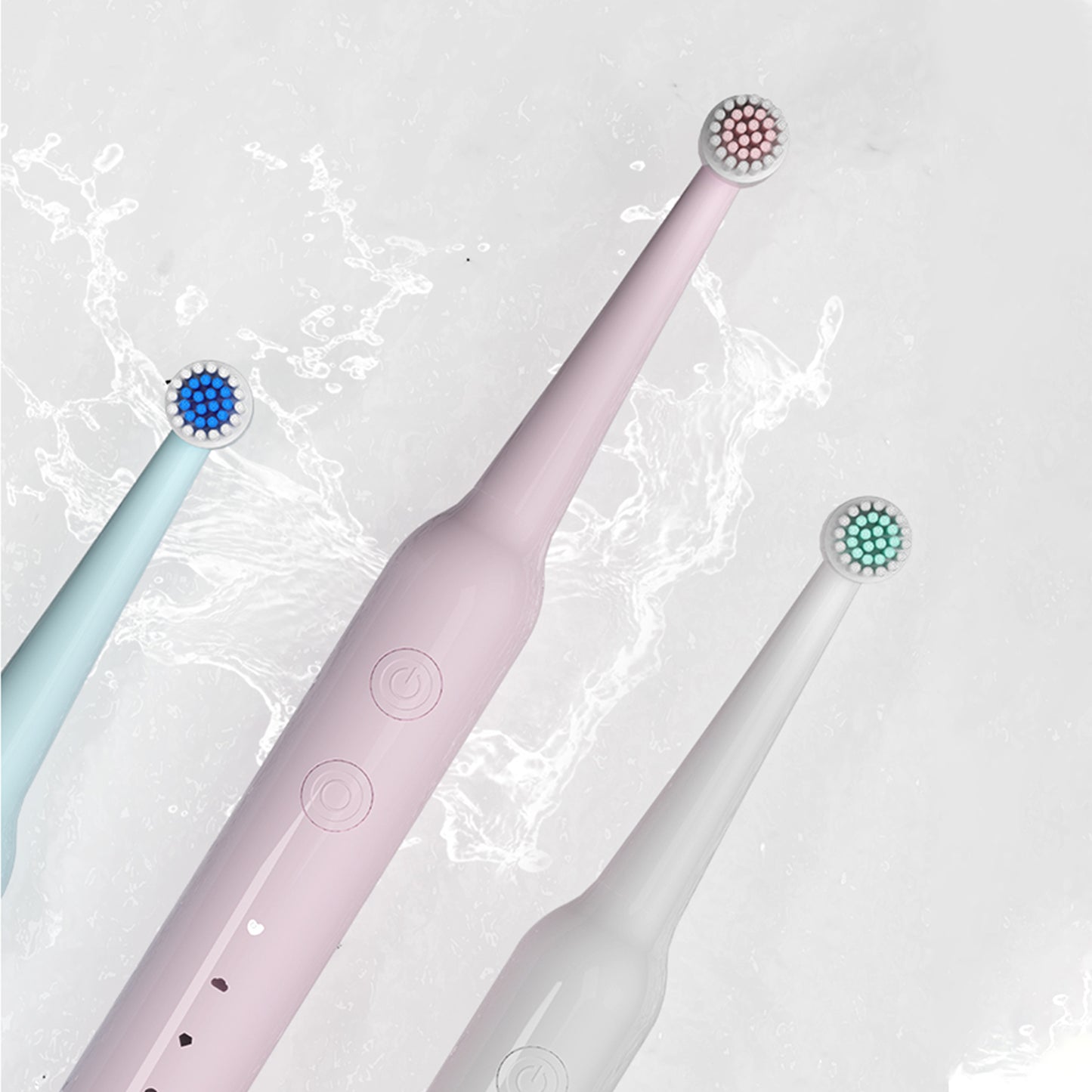 High-End Horizontal Vibration Rotating Electric Toothbrush, Round Head Soft Bristles for Gum Massage